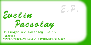 evelin pacsolay business card